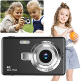 4K & 1080P Digital Vlogging Camera – Anti-Shake, Autofocus, 2.4" IPS Screen, Photography for Kids & Beginners