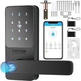 VEVOR Smart Lock 5-in-1 Smart Door Knob – Fingerprint, Keypad & App-Controlled Deadbolt with Independent Handle