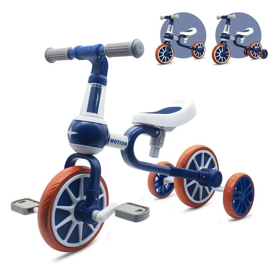 4-Wheel Toddler Tricycle Riding Toy for Ages 1-4 – Balance Training Bike for Boys & Girls