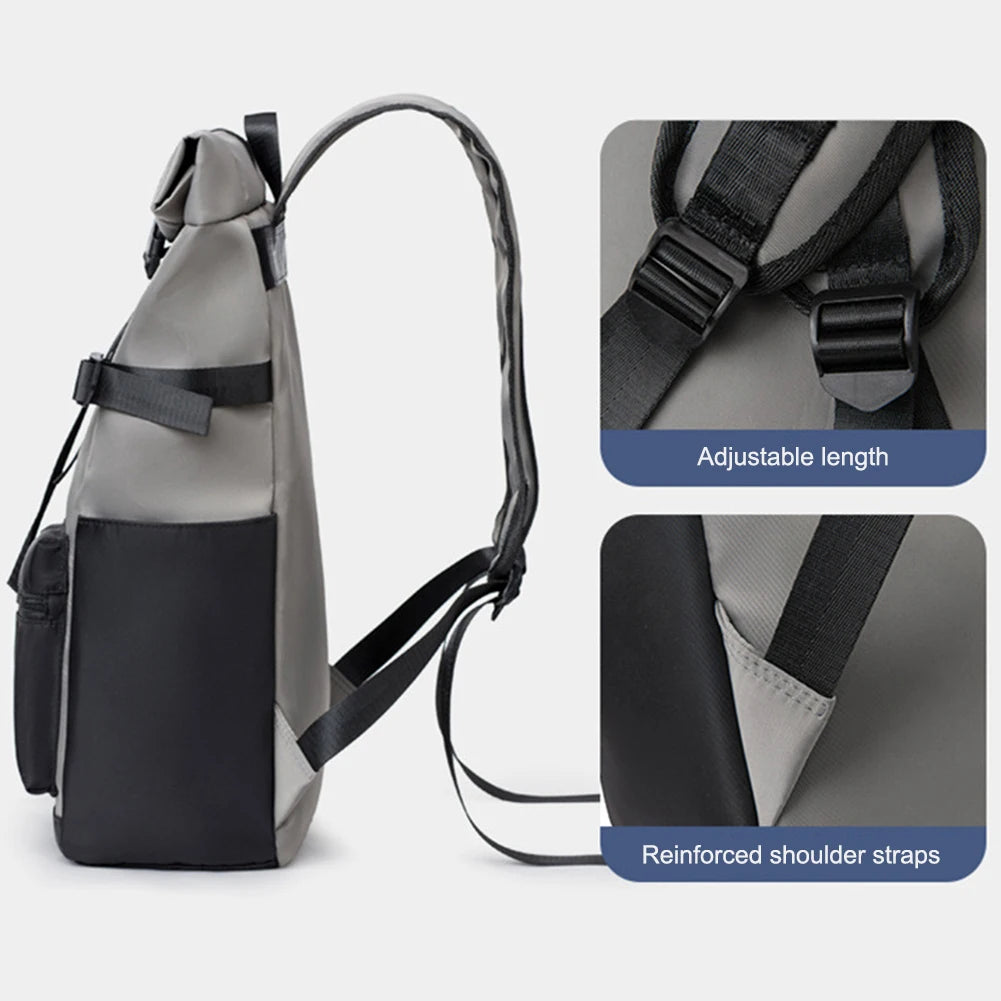 Waterproof Outdoor Roll-Up Backpack — Large-Capacity Hiking & Camping Daypack for Men