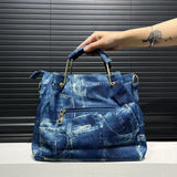 Stylish 2-Piece “Spicy Girl” Inlaid Shoulder Bag Set – Personalized Y2K Street-Style Handbags