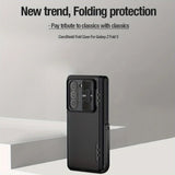 Shockproof Samsung Galaxy Z Fold 5 Case – Built-in Kickstand, Sliding Camera Cover & Full Hinge Protection