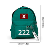 Korea Game Season 2 Cosplay Backpack – Unisex Large Capacity Student School Bag & Gift Item