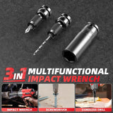 Cordless 1/2″ Drive Impact Wrench – 480 ft-lbs (650 N·m) Max Torque with 4000 mAh Battery & 4 Sockets