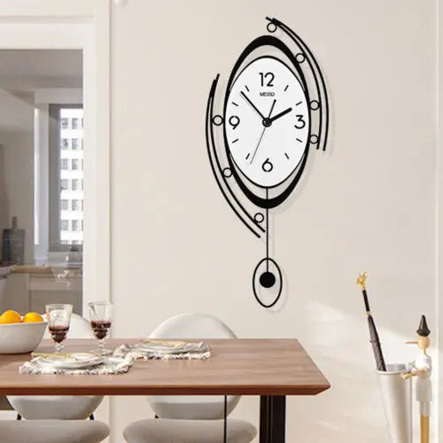 Modern Nordic 3D Wall Clock – Creative Minimal Art Clock for Living Room & Bedroom Décor