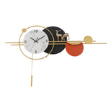 Decorative Round Metal Wall Clock – Silent Non-Ticking Modern Clock for Living Room, Bedroom & Home Decoration Gift