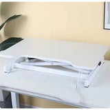 🖥️ Ultra-Slim Adjustable Standing Desk Riser – Compact Sit-Stand Desktop Converter for Monitor & Laptop