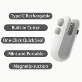 16W Mini USB Vacuum Food Sealer – Dual Heat Seal & Cutter, 300mAh Battery, Portable Packer for Snacks & Meats 🥩⚡