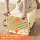 Large Foldable Plastic Laundry Basket with Wheels – Portable Clothes Hamper for Home, Balcony & Bathroom