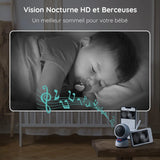 Boifun 5” Baby Monitor – 1080P WiFi Baby Camera with Screen & App Control, Video Playback, Night Vision & Two-Way Audio