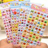 Cute Mini Animal 3D Bubble Stickers – Stereoscopic Diary & Stationery Decor