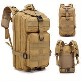 30 L Outdoor MOLLE Canvas Backpack – Tactical / Hiking / Camping Daypack