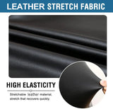 Waterproof Stretch Chair Cover for Office Chairs – PU Leather Slipcover with Elastic Base, Universal Fit Rotating Computer Seat