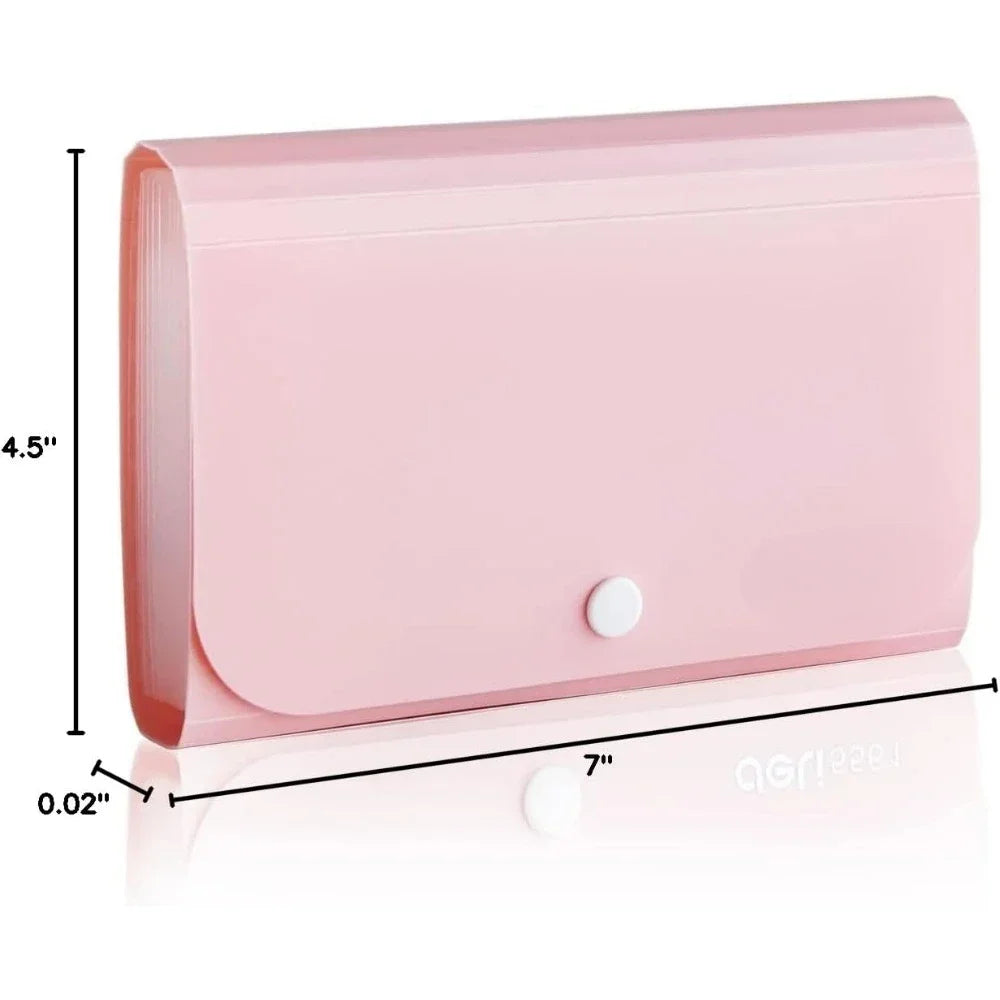 Mini Accordion Folder – 12-Pocket Small File Organizer for Cards, Coupons, Receipts & Tax Documents 💼