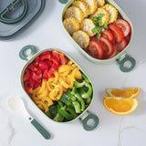 Stackable 3-Layer Bento Lunch Box – Leak-Proof Large Capacity Microwave-Safe Food Container