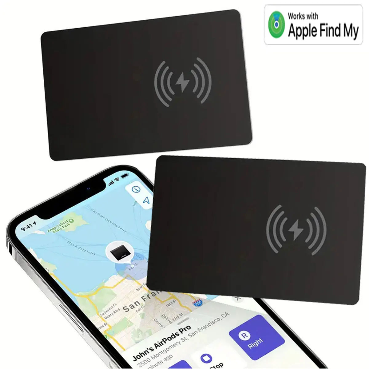 Ultra-Thin Wallet & Luggage Tracker Card – Works with Apple Find My, Slim Item Locator for Wallets & Bags 📍💼