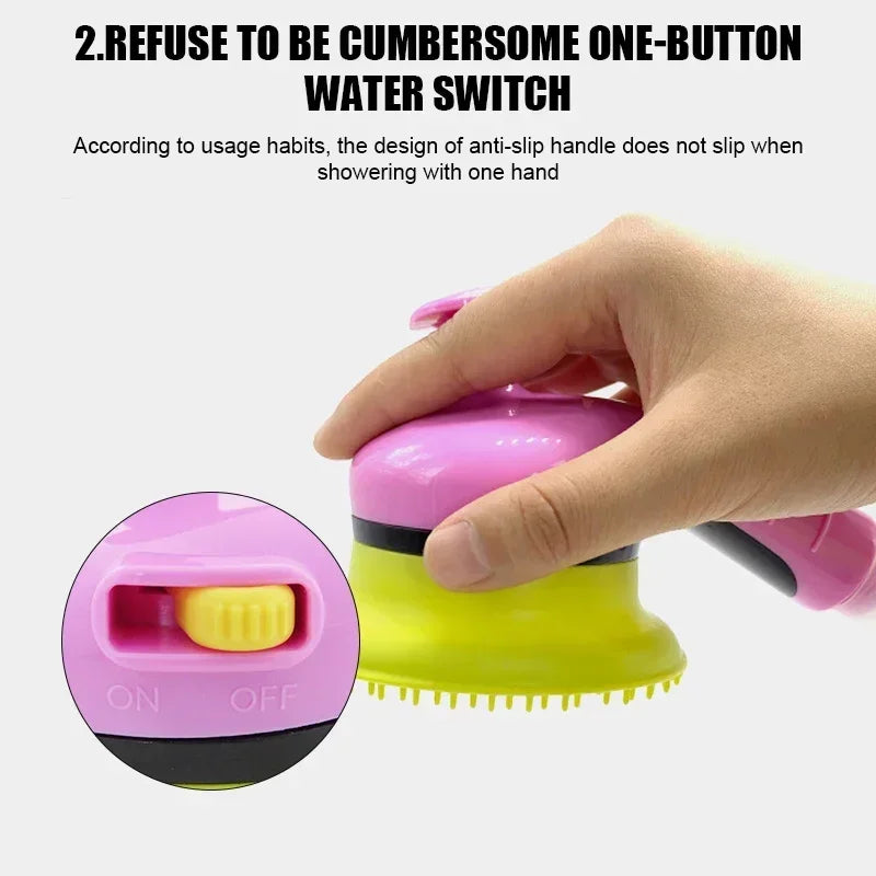 Pet Combing Massage Shower Head – Bath Brush & Sprinkler for Washing Dogs & Cats 🐾🚿