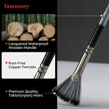 24 PCS Paint Brush Set with 23 Shapes & Mixing Knife – Acrylic, Oil & Watercolor Brushes with Storage Case