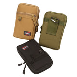 Portable nylon phone pouch – MOLLE tactical waist fanny pack for camping, hiking & hunting, lightweight 7-inch belt bag