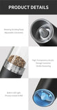 1/2pcs Gravity Electric Salt And Pepper Grinder Set, Battery Powered LED Light One HandAutomatic Operation - PulinGO