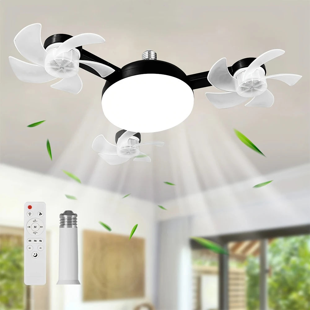 2-in-1 Hanging Fan with LED Lantern – Cordless Silent Ceiling Fan for Bedroom, Dining & Living Room 🌬️💡
