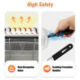 6 L × 2 Dual-Tank Commercial Gas Countertop Deep Fryer – Stainless Steel Fat Fryer for French Fries & Chicken Wings