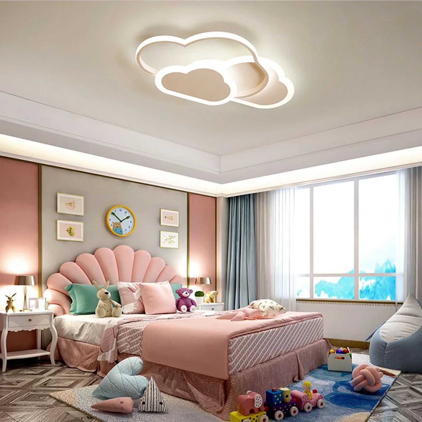 LED Ceiling Light Fixture – Durable Metal Body with Soft Luminous Acrylic Panel & Low Power Consumption