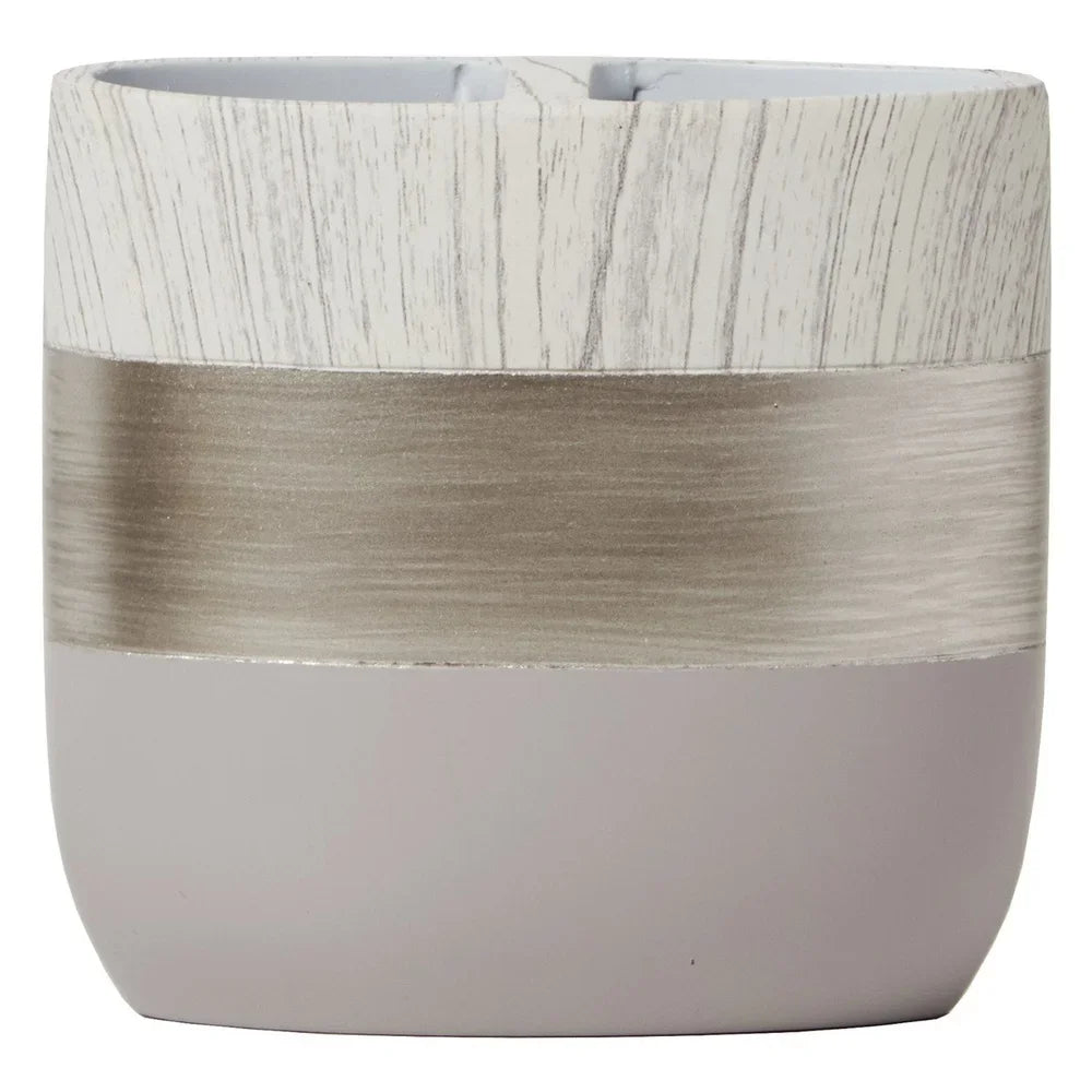Liselotte Resin Toothbrush Holder – Contemporary Design for Manual & Electric Brushes, Easy-Care Finish