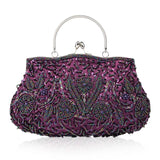 Women’s Beaded Evening Party Clutch – Exquisite Embroidered Mini Tote Wallet Handbag for Weddings & Special Occasions