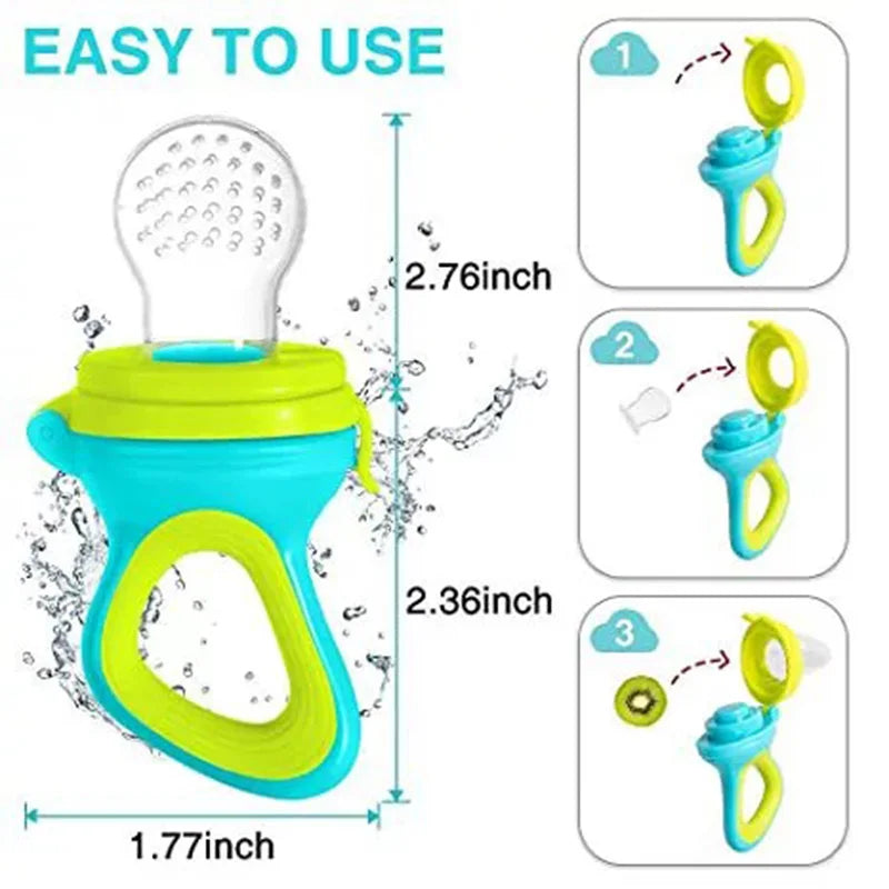 Newborn Baby Silicone Feeding Bottle Spoon – Pacifier-Style Rice & Cereal Feeder for Infant Food Training (Squeezable Design)