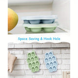 Baby Food Freezer Tray with Lid – 2 Pack Silicone Fruit & Breastmilk Storage Trays, Teether Popsicle Molds for Infants