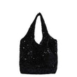 Large Capacity Sequin Tote Bag for Women – Slouchy Hobo Under-Arm Purse for Work, Travel & Shopping
