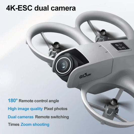 2025 GT3 Drone – HD Dual Camera, 180° Upward Shooting, Obstacle Avoidance & Foldable Design