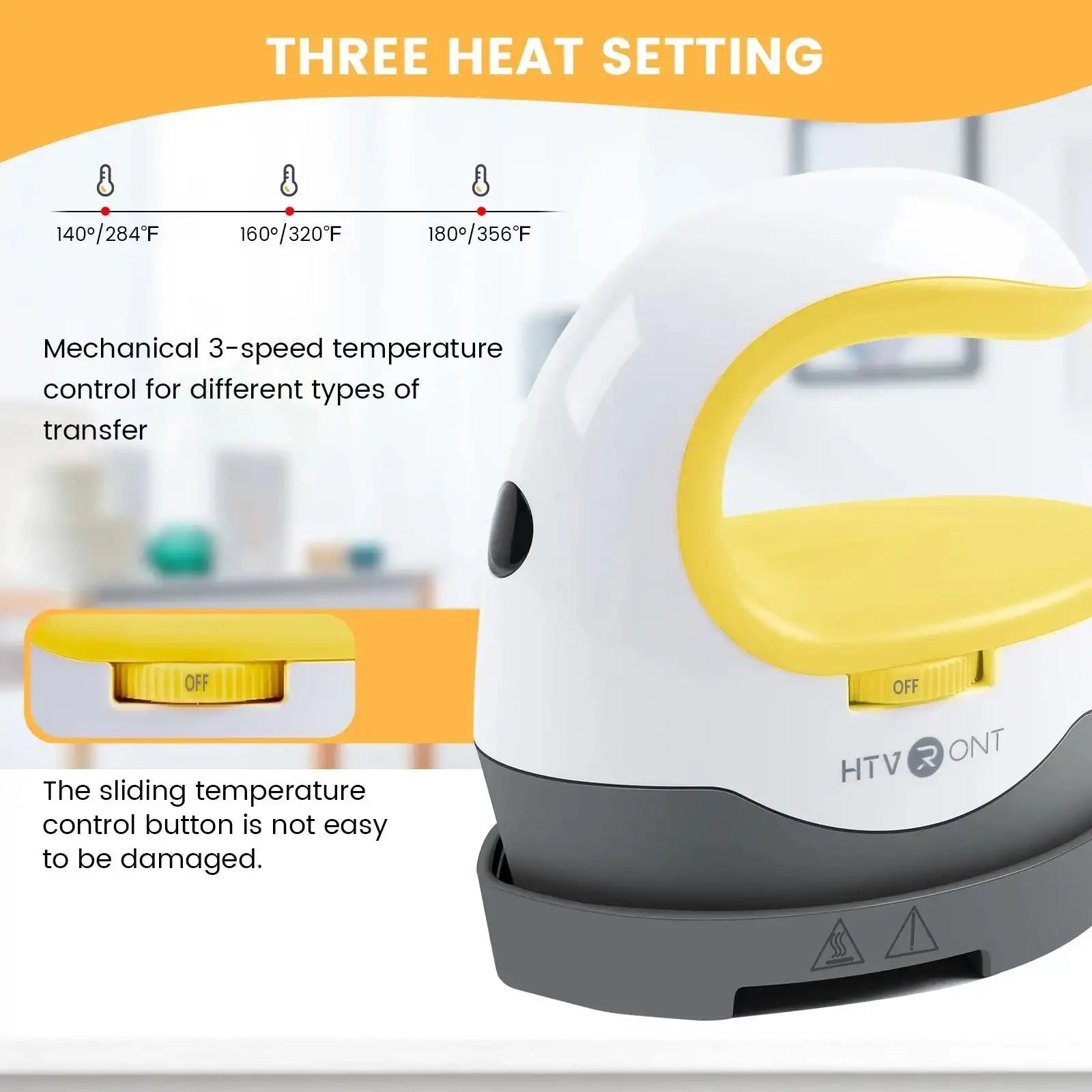 HTVRONT 2nd Gen Portable MINI Heat Press Machine DIY Auto Easy Heating Transfer Iron On HTV for Clothes Bags Shoes Hat T-shirts - PulinGO
