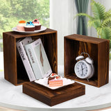 6-Piece Wooden Display Stand Set – Square Buffet & Dessert Risers for Parties
