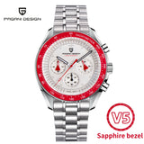 PAGANI DESIGN 2024 Men’s Luxury Quartz Chronograph Watch – Sapphire Mirror, Auto Date, Speed Dial ⌚✨