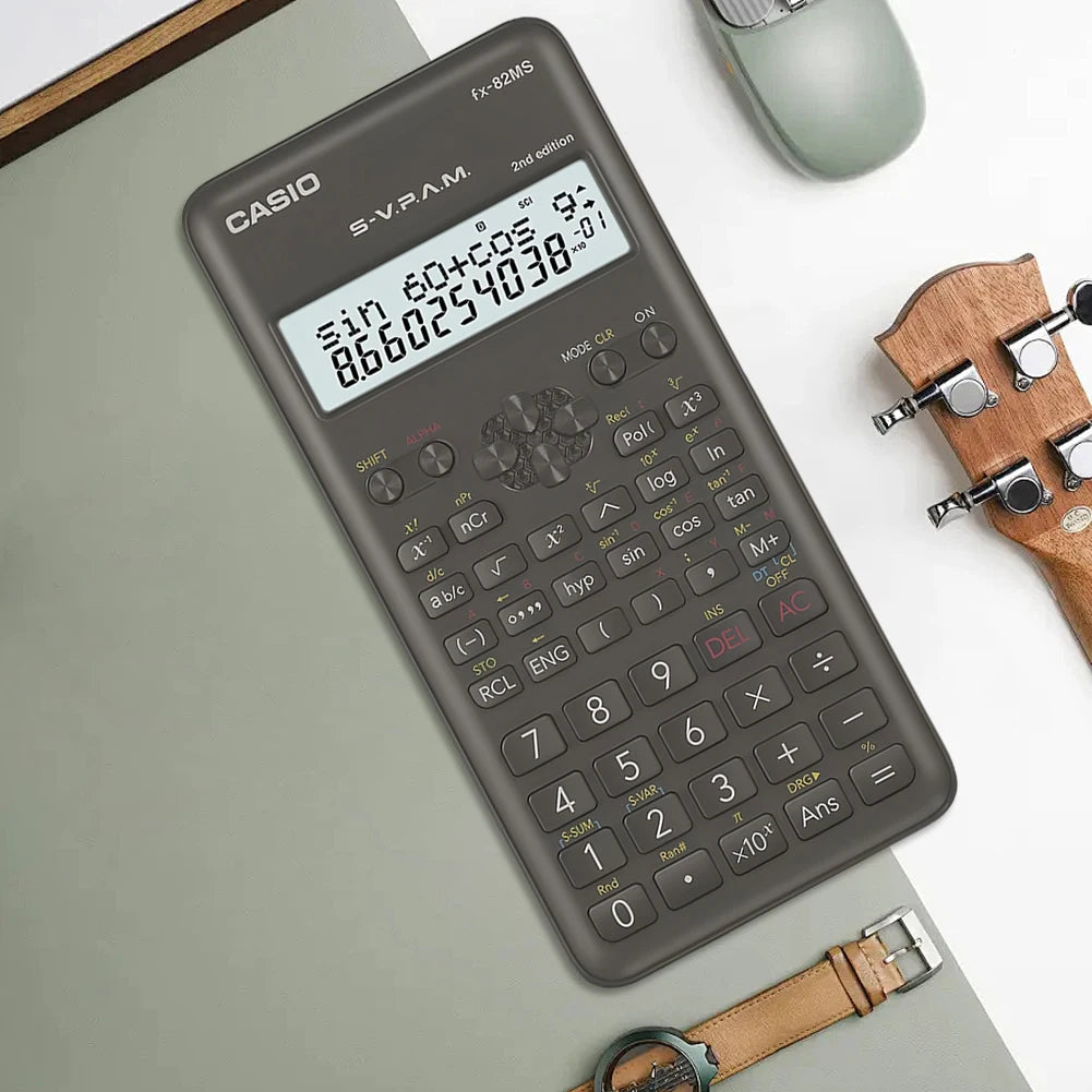 Scientific Calculator – Dual Power Multifunction Handheld Calculator for School, Office & Exams 🔢