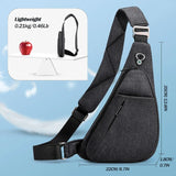 Men’s Anti-Theft Crossbody Sling Bag – Lightweight Casual Shoulder Backpack & Chest Pack for Travel, Cycling & Sports