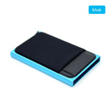 Slim Aluminum RFID Wallet – Automatic Pop-Up Credit Card Holder with Elastic Back Pouch 💳⚡