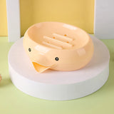 Duck-Shape Self-Draining Double-Layer Soap Dish – Fun & Functional 🦆