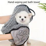 Plush Microfiber Pet Towel – Quick-Dry Ultra-Absorbent Grooming Towel for Dogs & Cats