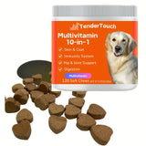 TenderTouch Multivitamin Dog Supplement – 360 Chews, Grain-Free with Digestive Enzymes & Complete Daily Nutrition (3-Pack)