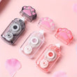 3-Piece Cute Cat Paw Correction Tape Set – White-Out Roller for School & Office