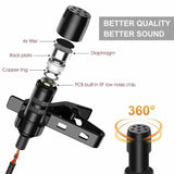 3.5 mm Clip-On Lavalier Microphone – Compact Lapel Mic for Mobile, Conference, Speech & Video Recording