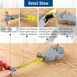 A6 Drawing & Measurement Tool Set – Beam Compass, 56ft Tape Measure & Pencil Leads for Precise Circles and Lines