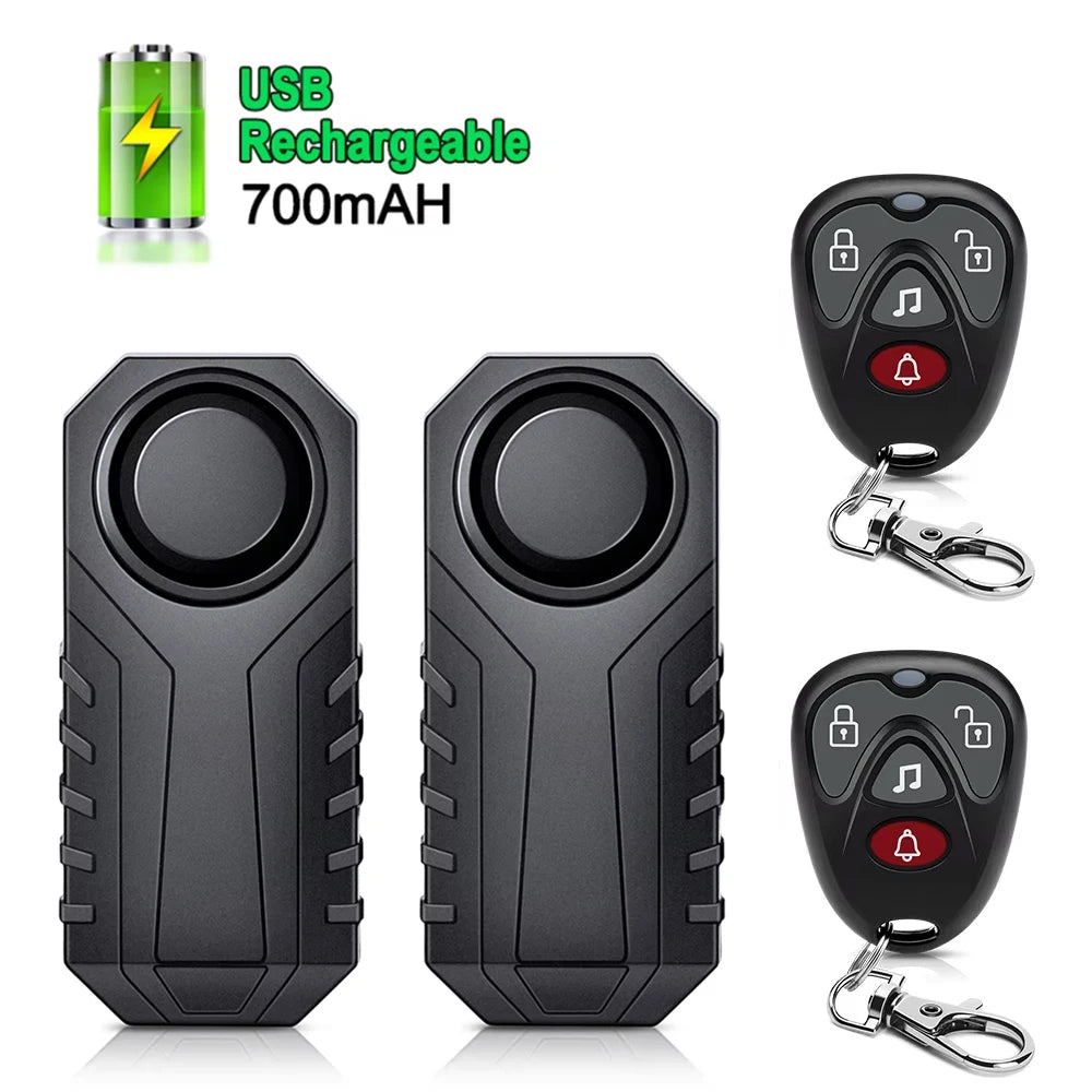 🚴 AWAPOW Bike Alarm – 113dB Waterproof Anti-Theft Bicycle Alarm with USB Rechargeable Battery & Remote Control