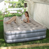 Luxury 1-2 Person Camping Inflatable Mattress with Built-in Pump – PVC Air Bed for Glamping & Outdoor Sleep