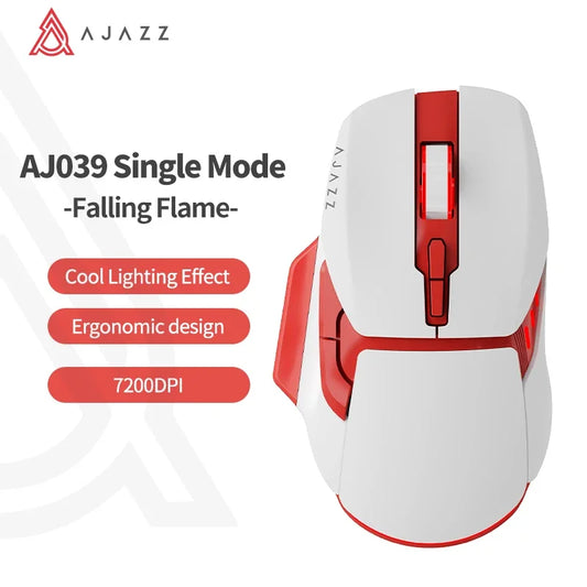 AJAZZ AJ039 RGB Gaming Mouse – Tri-Mode 2.4G/Wired/Bluetooth Ergonomic Mouse with 7,200 DPI & RGB Lighting