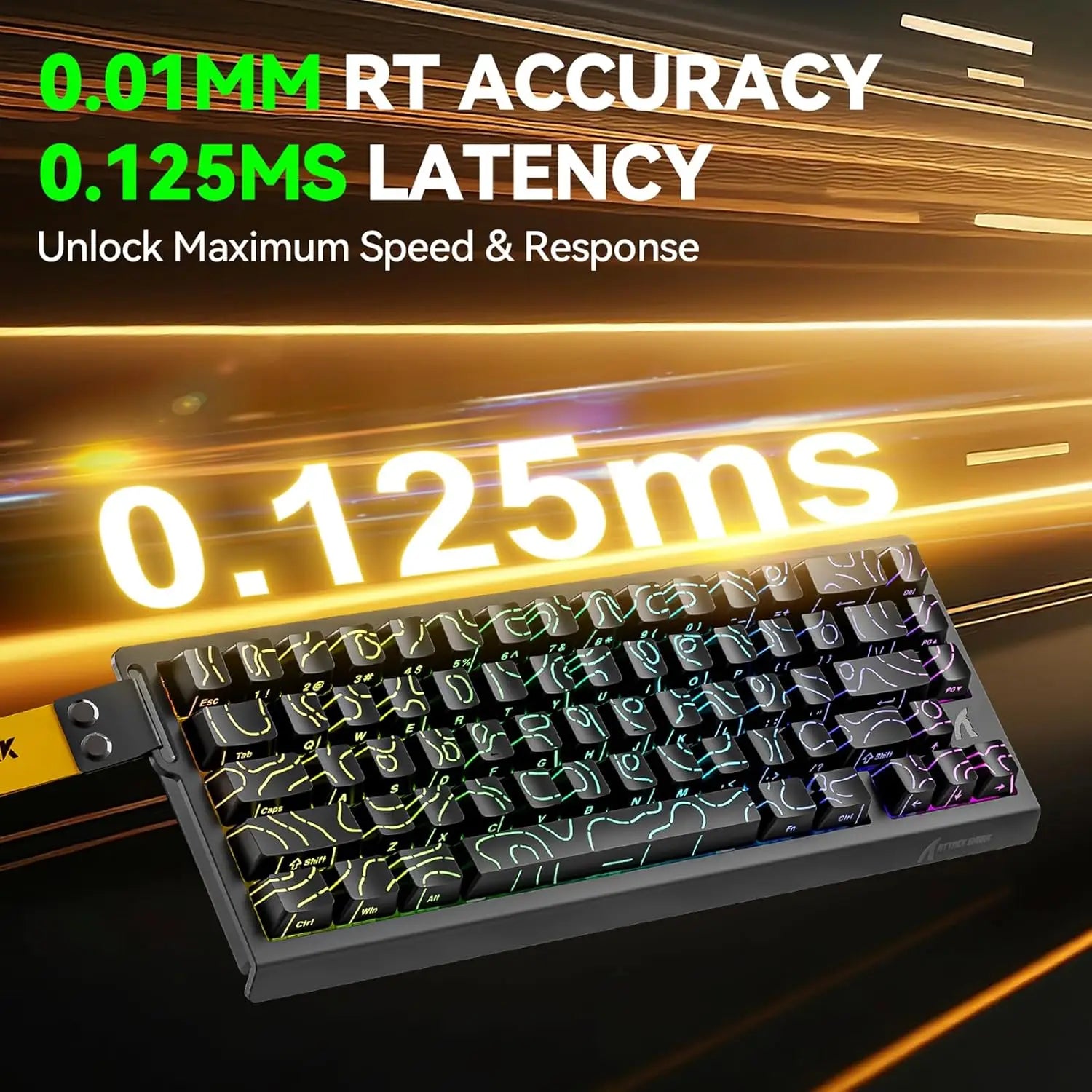 Mambasnake X Attack Shark X68 HE Gaming Keyboard and R1 Mouse Combo – 8KHz Magnetic Switch Keyboard with RGB Backlight & Precision Gamer Mouse