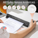 📄 Deli 9" Thermal Laminator – Quick Warm-Up Desktop Laminator with 20 A4 Pouches & Anti-Jam Design